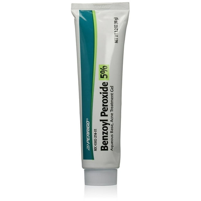 Perrigo Benzoyl Peroxide 5% Large Acne Treatment Gel, 3.2 Oz