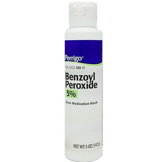 Perrigo Benzoyl Peroxide Wash 5% Liquid, 142 g