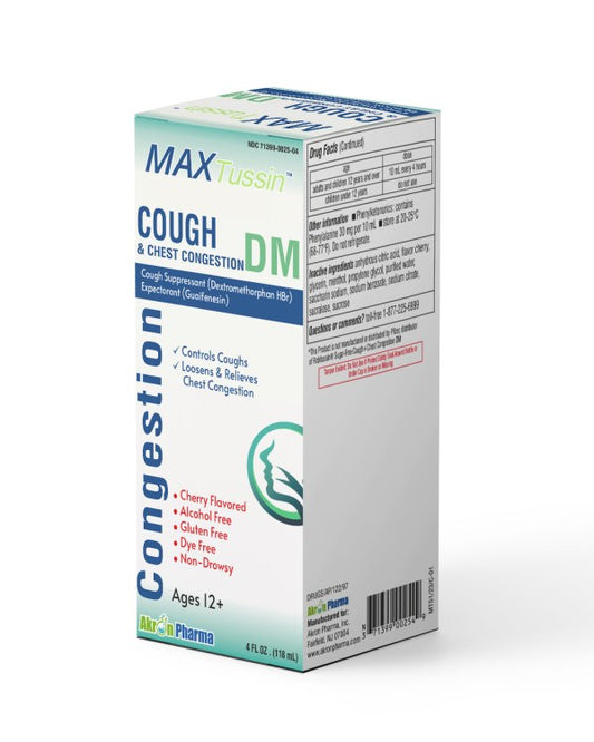 MaxTussin·Dextromethorphan HCL and Guaifenesin Liquid 4 oz.