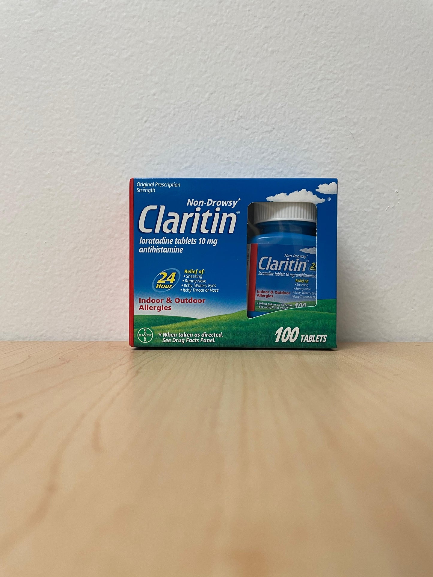 Claritin 24 Hour NonDrowsy Allergy Tablets,10mg100 ea