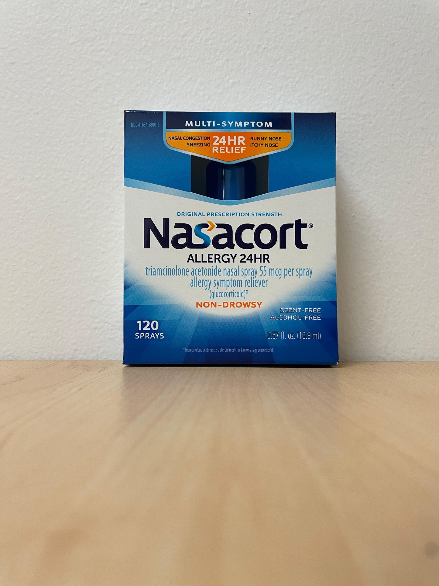 Nasacort Allergy 24 Hour 120 Sprays, 0.57 oz