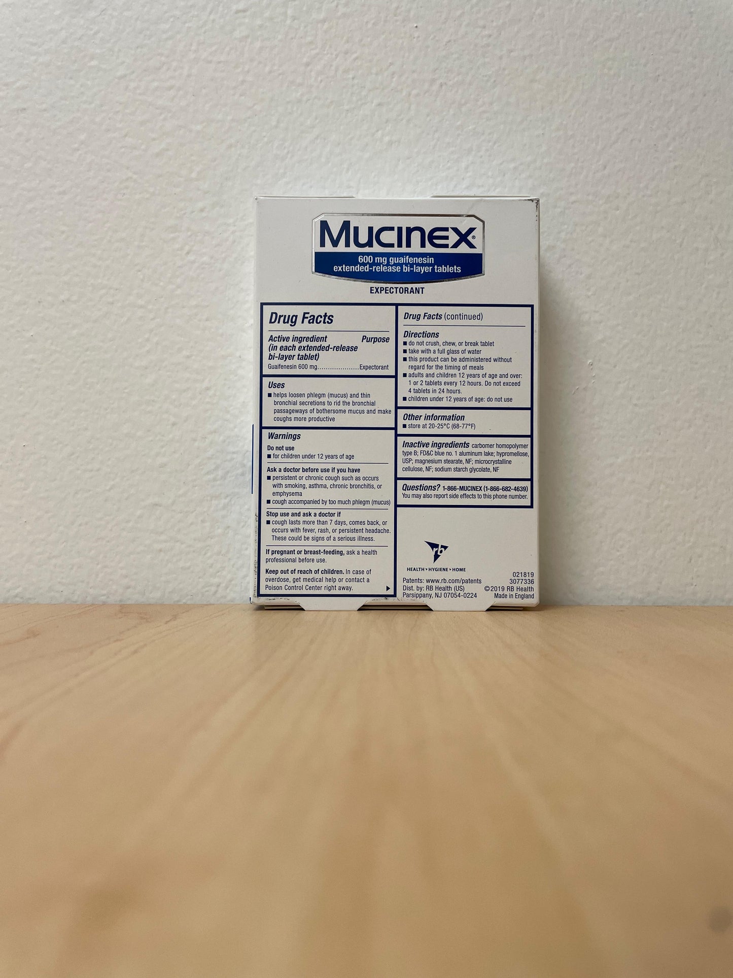 Mucinex 12 hours - Extended Release 40 tablets