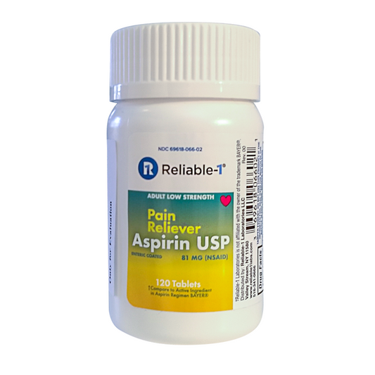 ASPIRIN 81 MG EC TABLET ·120 COUNT