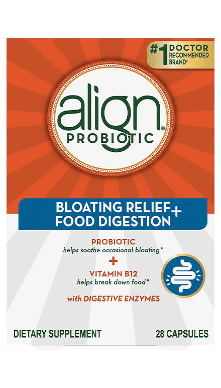 Align Bloating Relief + Food Digestion Probiotics Supplement Capsule