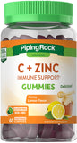 C + Zinc Immune Support Gummies (Honey Lemon), 60 Vegetarian Gummies