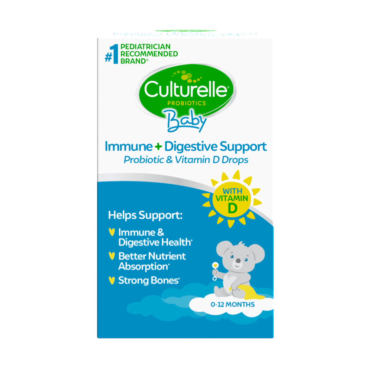 Culturelle? Baby Immune & Digestive Support Probiotic + Vitamin D Drops