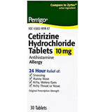 Cetirizine Hydrochloride 10mg Antihistamine Allergy Laxative, 30 Tablets