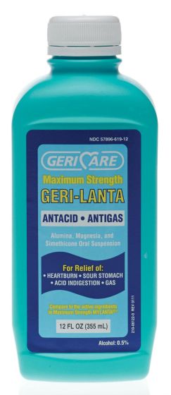 Geri-Lanta Max Strength Antacid & Antigas Liquid 12oz 1Ct