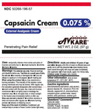 CAPSAICIN CREAM 0.075% AVK 57G		AVKARE LLC