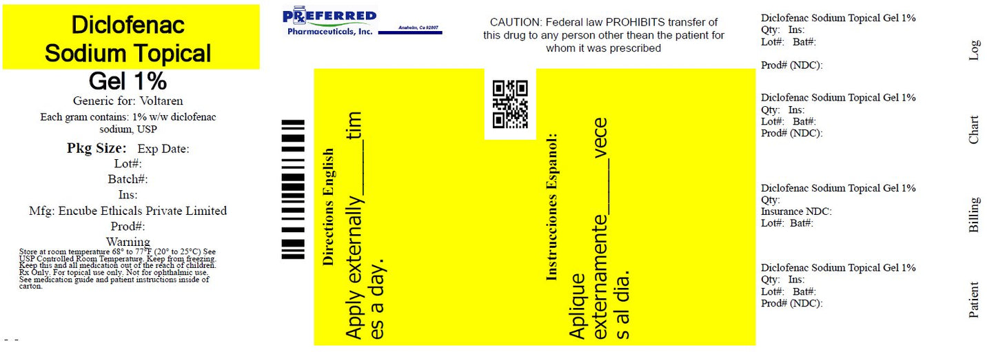 DICLOFENAC SODIUM- diclofenac sodium topical gel, 1%, gel