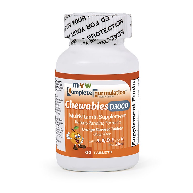 MVW COMPLETE FORMULATION D3000 CHEWABLES - ORANGE