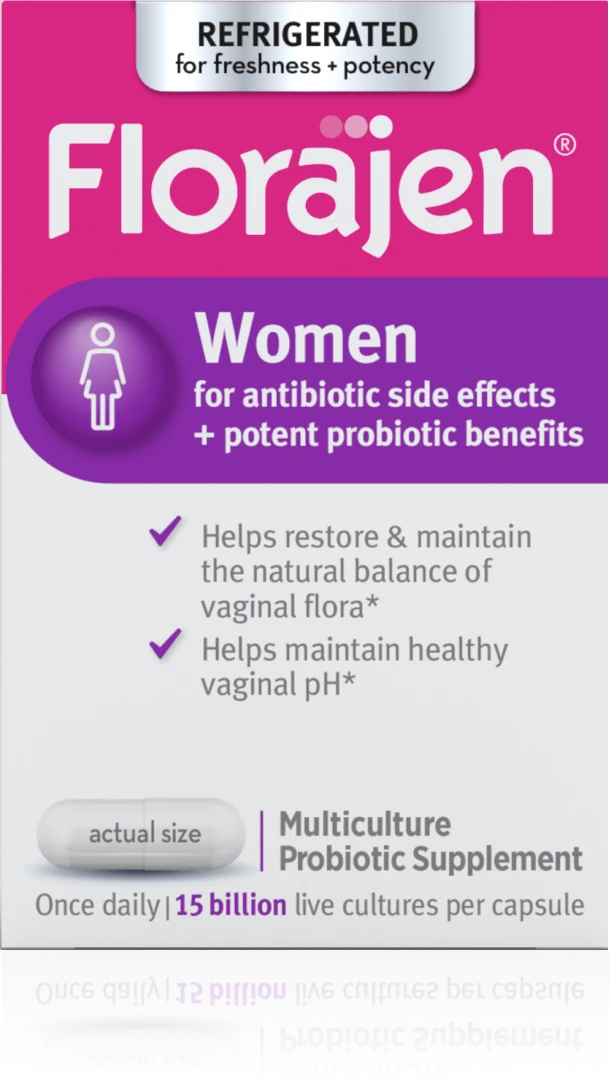 Florajen Women For antibiotic side effects + potent probiotic benefits*