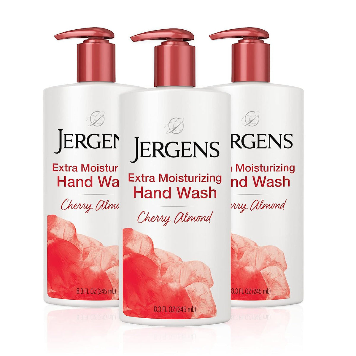 Jergens Extra Moisturizing Hand Soap Liquid Hand Soap Cherry Almond Pack Of 3