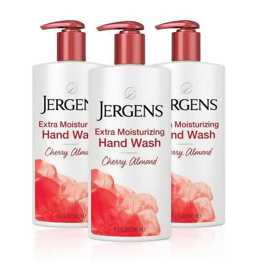 Jergens Extra Moisturizing Hand Soap Liquid Hand Soap Cherry Almond Pack Of 3