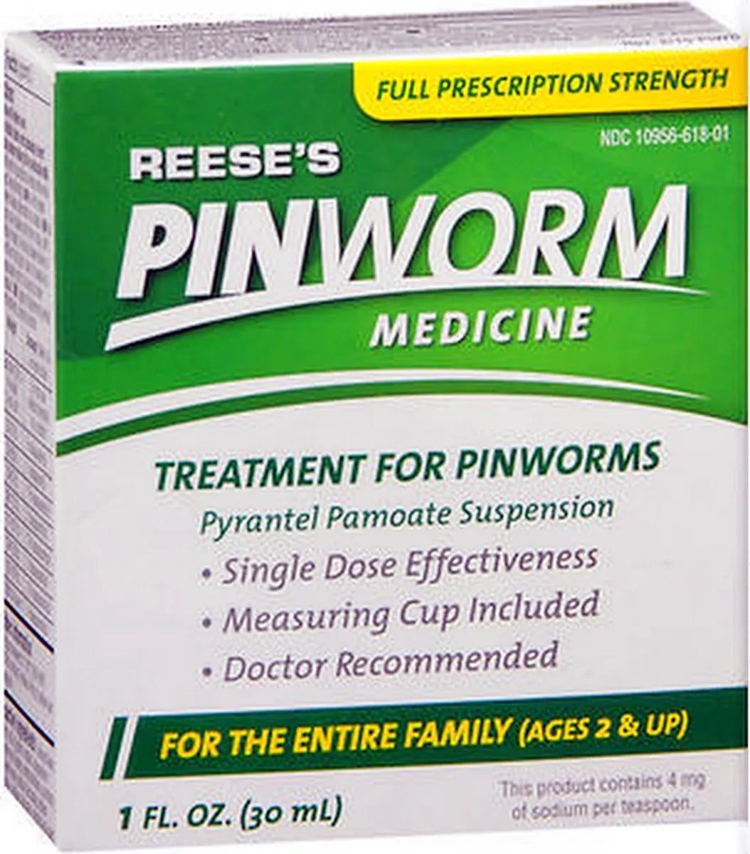 Pinworm Medicine Reeses, Pyrantel pamoate Suspension 1oz