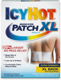 Icy Hot Medicated Back Patch Menthol 5% Pain Relief Extra Strength No Mess 3ct