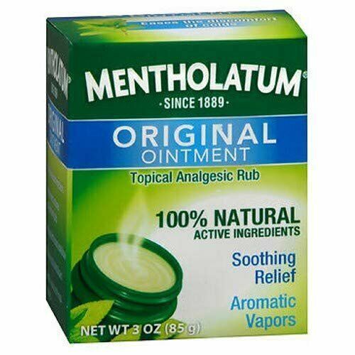 Mentholatum Original Ointment Topical Analgesic Rub Soothing Relief 3oz 3