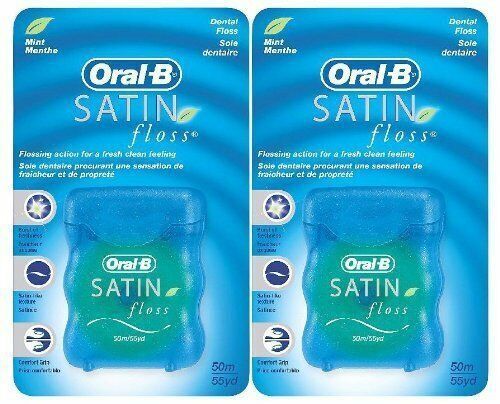 Oral B Complete Satin Floss Plaque & Particle Remover Mint Fresh 55 Yard 2   