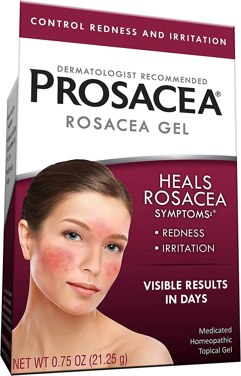 Prosacea GEL Rosacea Treatment Homeopathic Gel Sulphur .75 oz _