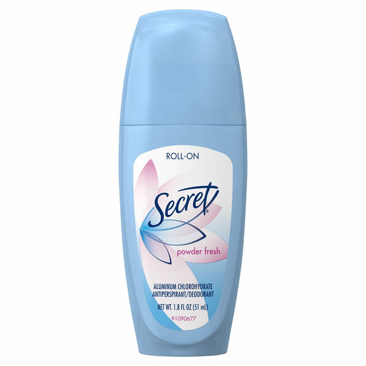 Secret Anti-Perspirant & Deodorant Roll-On Powder Fresh Scent 1.8 Oz