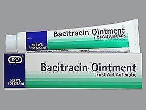 G & W Bacitracin Ointment Antibiotic For Bacterial Skin Infection 1 Oz