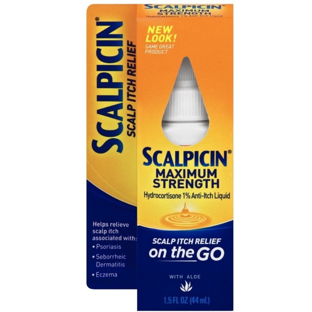 Scalpicin Hydrocortisone Maximum Strength Anti-itch Liquid with Aloe 1.5 Fl Oz