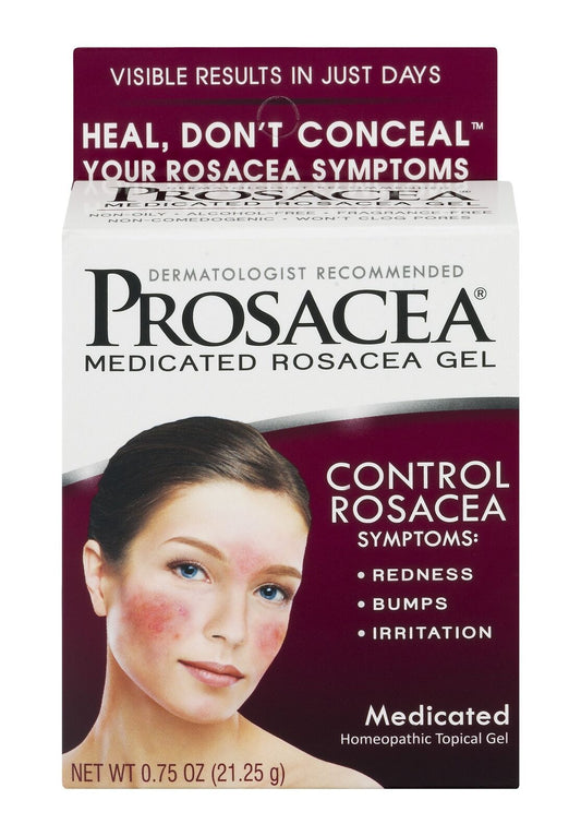 PROSACEA Medicated Rosacea Homeopathic Topical Gel Non-comedogenic 0.75 Ounce