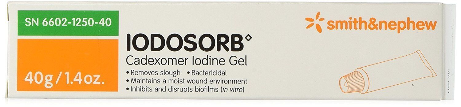 Smith & Nephew Iodosorb Gel Tube Cadexomer Iodine Antimicrobial Sterile 40 g