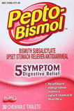 Pepto Bismol Bismuth Subsalicylate Upset Stomach Reliever Tablets Original 30ct