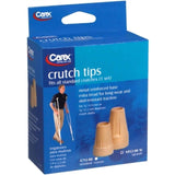 Carex Crutch Tips Extra Large with Metal Reinforced Base Skid-Resistant 1 Pair