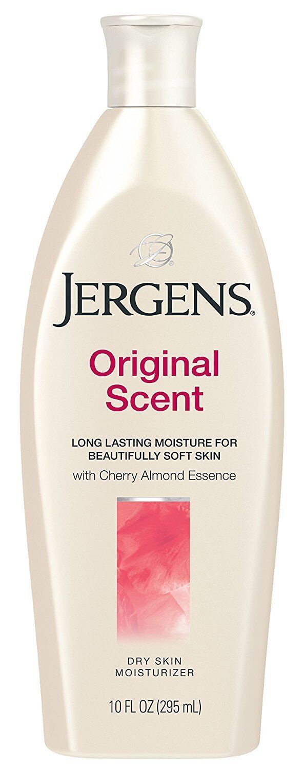 Jergens Lotion Dry Skin Moisturizer Original Scent Cherry Almond Essence 10 oz