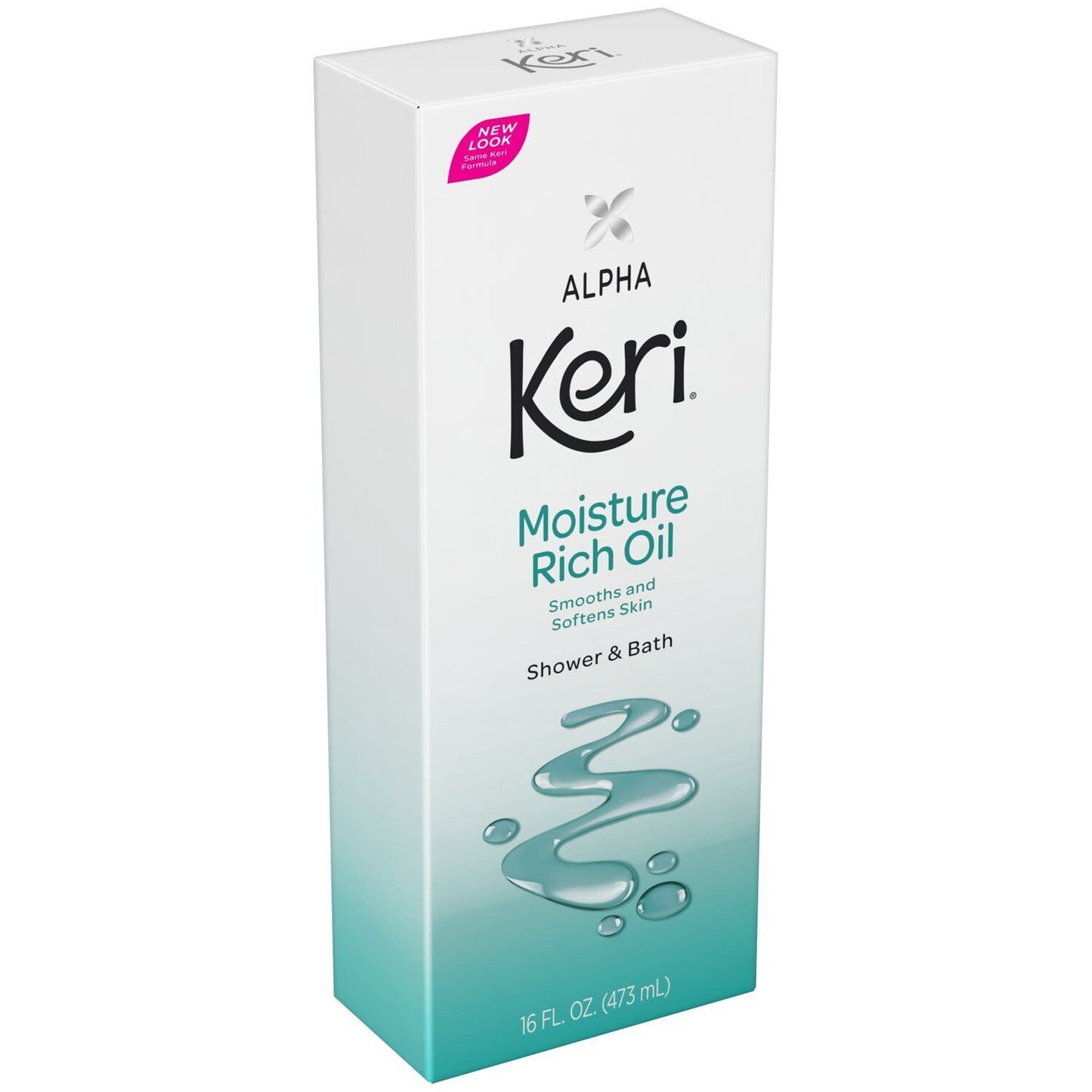 Alpha Keri Shower & Bath Moisture Rich Oil Smooth & Soften Replenish Skin 16oz