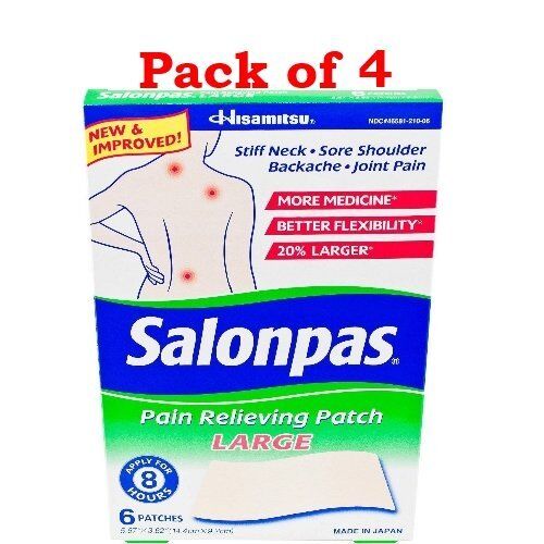 Salonpas Pain Relieving Patch Temporary Relief of Minor Aches & Pains 6Ct 4   