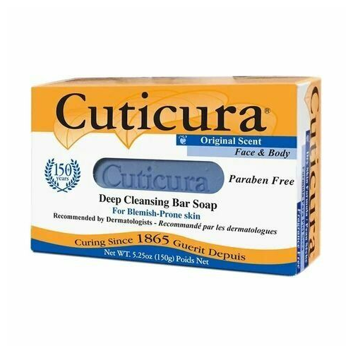 Cuticura Face & Body Deep Cleansing Bar Soap Blemish Prone Skin 5.25oz 6