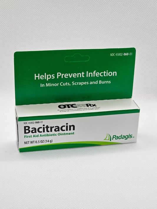 Bacitracin Ointment 0.5% Padagis 0.5 oz
