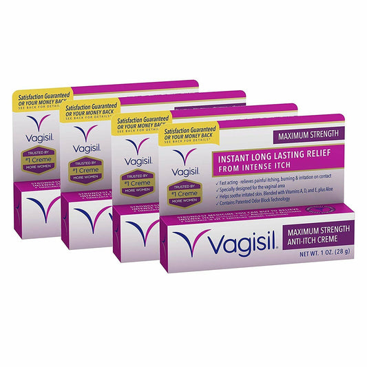 Vagisil Maximum Strength Anti-Itch Cream Instant Long Lasting Relief 1 Oz 4   