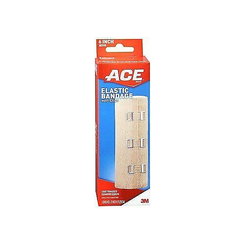 Ace Elastic Bandage Customized Compression Clips 6 Inch Firm Latex Free 1 ct