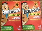 Lot of 2 Flintstones Complete Multivitamin Children's 90 Chewable Tabs Exp 01/25