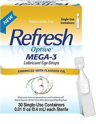 Refresh Optive Mega-3 Lubricant Eye Drops Enhanced with Flaxseed Oil 30Ct 4   