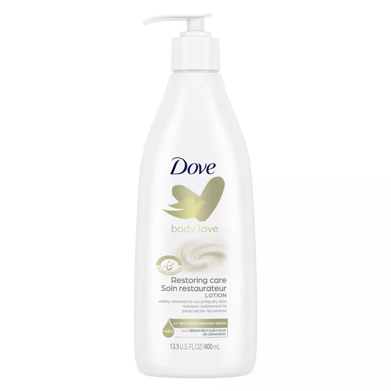 Hand and Body Moisturizer Dove Body Love Restoring Care 13.5 oz. Pump Bottle
