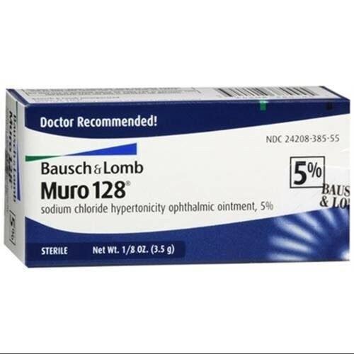 Bausch & Lomb Muro 128 Ophthalmic Ointment 5% Sodium Chloride Sterile 3.50 gram