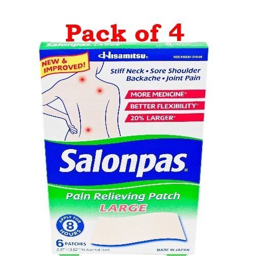 Salonpas Pain Relieving Patch Temporary Relief of Minor Aches & Pains 6Ct 4