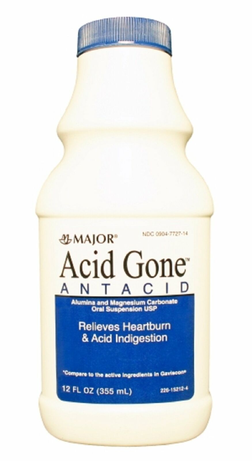 Major Acid Gone Antacid Liquid Heartburn & Acid Indigestion Relief 12oz 12   