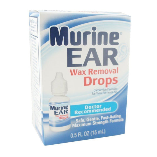 Murine Ear Wax Removal Drops Fast Acting Relief Maximum Strength Formula 0.5oz