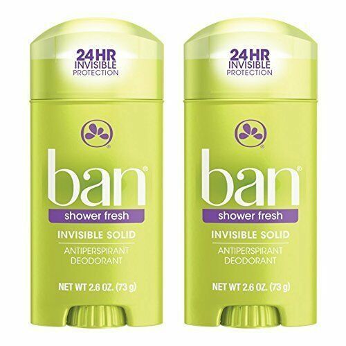 Ban Invisible Solid Shower Fresh Antiperspirant Deodorant 2.6 Ounce    2