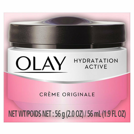 Olay Active Hydrating Facial Cream Original Rich Creamy Formula Oil Free 2 Ounce