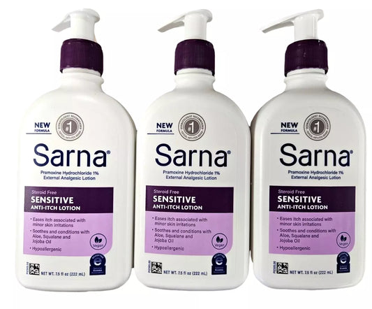 Sarna SENSITIVE Anti-Itch Lotion 7.5oz 
