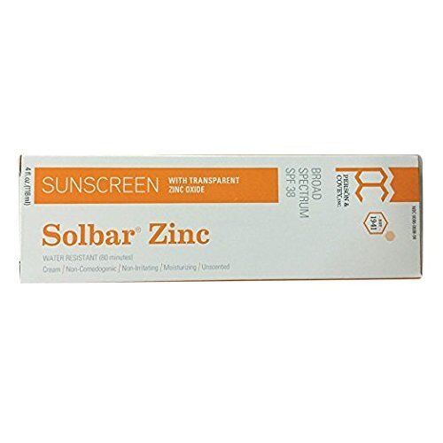 Solbar Zinc Sunscreen Sun Protection Cream Broad Spectrum SPF 38 4 Oz    2