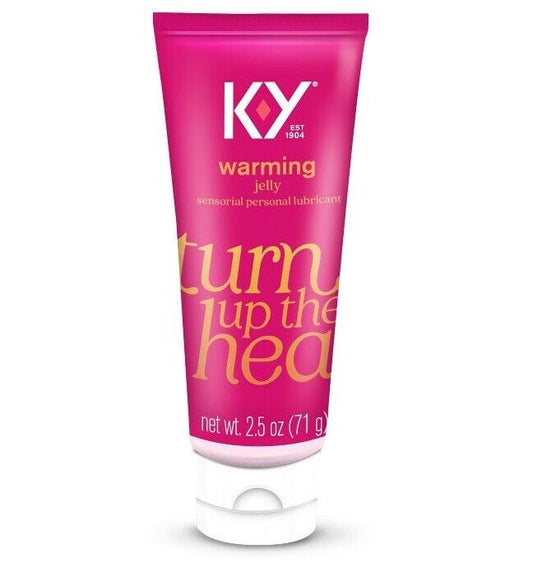 K-Y Brand Warming Jelly Personal Sensorial Lubricant Turn up the Heat 2.5 Oz