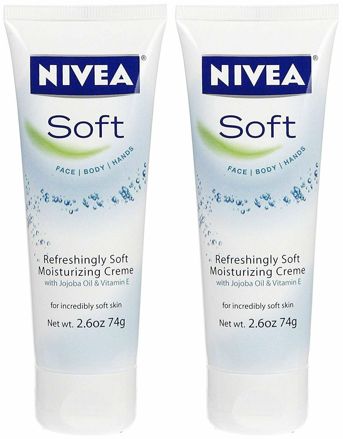 Nivea Soft Moisturizing Creme Refreshing Jojoba Oil & Vitamin E 2.6 oz 2   